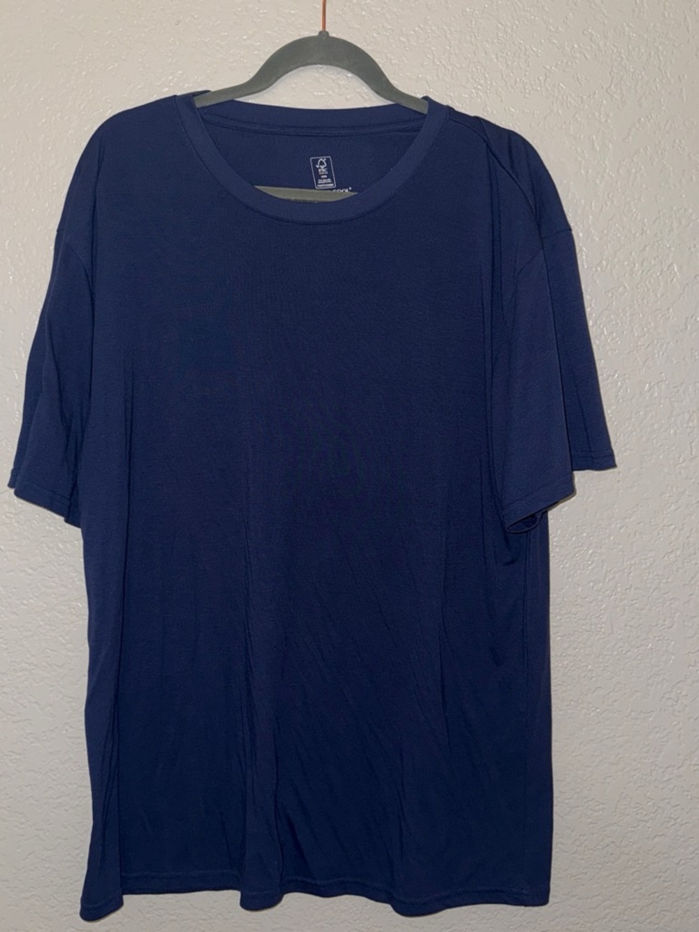 BAMBOO Men's Short Sleeve Crew Tee - Navy Blue